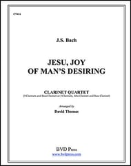 JESU JOY OF MAN'S DESIRING Clarinet Quartet P.O.D. cover